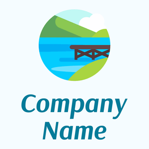 Landscape logo on a Alice Blue background - Environmental & Green