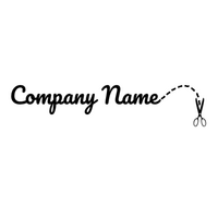 Corporate logo with scissors - Moda & Belleza