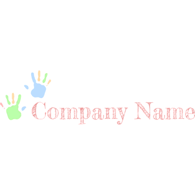 colorful hands logo - Enfant & Garderie