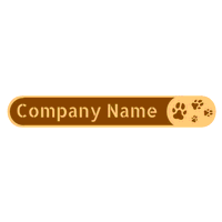 Logo con estampado de pata de perro - Animales & Animales de compañía Logotipo