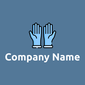 Gloves logo on a San Marino background - Limpieza & Mantenimiento