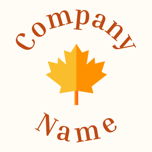Maple logo on a Floral White background - Blumen