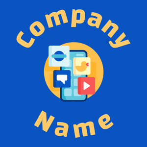 Social media logo on a Navy Blue background - Business & Consulting