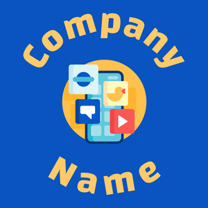 Social media logo on a Navy Blue background - Negócios & Consultoria