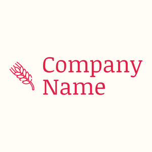 Outlined Wheat logo on a Floral White background - Domaine de l'agriculture