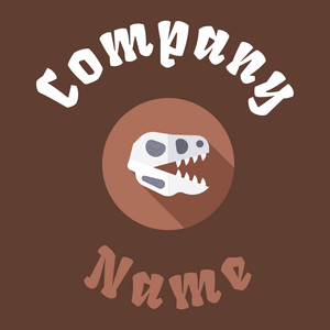 Dinosaur logo on a Very Dark Brown background - Meio ambiente