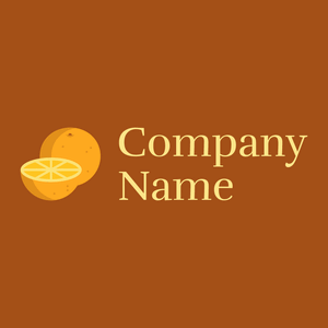 Orange logo on a Golden Brown background - Cibo & Bevande