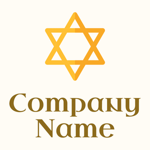 Judaism logo on a Floral White background - Religious