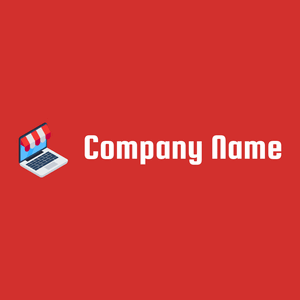 Laptop logo on a Persian Red background - Gemeenschap & Non-Profit