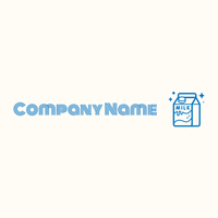 Milk box logo on a Floral White background - Landbouw