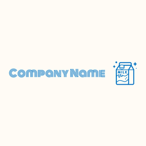 Milk box logo on a Floral White background - Landbouw
