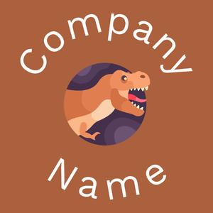 Tyrannosaurus rex logo on a Tuscany background - Animais e Pets