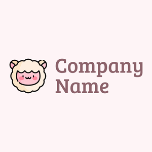 Sheep logo on a Lavender Blush background - Agricultura