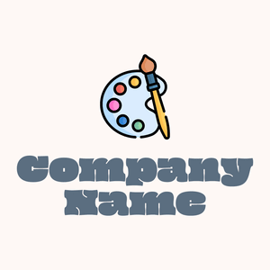 Color palette logo on a Seashell background - Enfant & Garderie