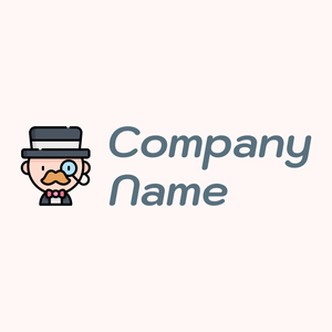 Outlined Rich man on a Snow background - Abstrait