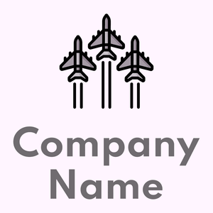 Fighter jet logo on a Lavender Blush background - Auto & Voertuig