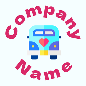 Van logo on a Azure background - Abstracto