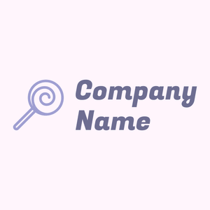 Lollipop logo on a pink background - Abstrait
