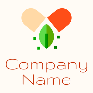Herbal logo on a Floral White background - Medical & Farmacia