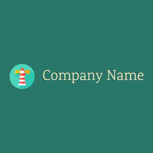 Lighthouse logo on a Elm background - Arquitetura