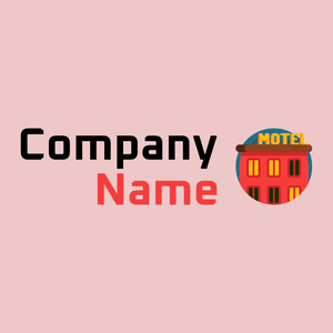 Motel logo on a Almond background - Viagens & Hotel