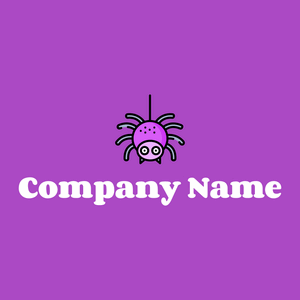 Spider logo on a Deep Lilac background - Tiere & Haustiere