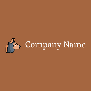 German shepherd logo on a Tuscany background - Tiere & Haustiere