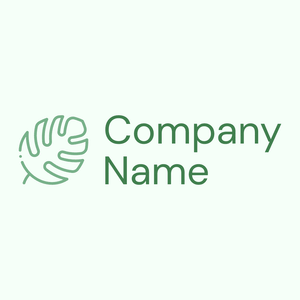 Tropical logo on a Mint Cream background - Environmental & Green