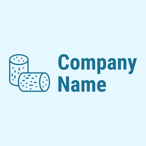 Icon Cork logo on a Alice Blue background - Abstracto