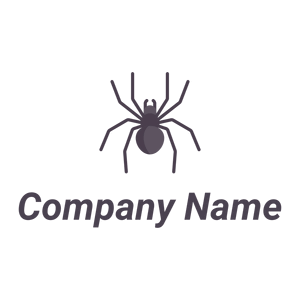 Black Spider logo on a White background - Tiere & Haustiere