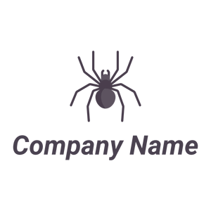 Black Spider logo on a White background - Animais e Pets