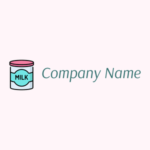 Milk logo on a Lavender Blush background - Agriculture