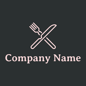 Restaurant logo on a Cod Grey background - Nourriture & Boisson