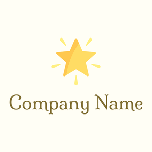 Star logo on a Ivory background - Abstracto