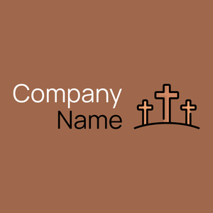 Cross logo on a Sante Fe background - Religiosidade