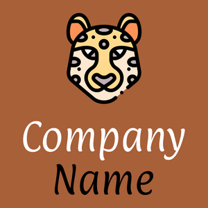 Leopard logo on a Desert background - Dieren/huisdieren