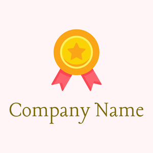 Dark Tangerine Medal on a Snow background - Arte & Entretenimiento