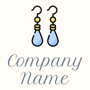 Earrings logo on a Floral White background - Mode & Beauté