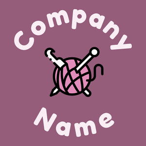 Knitting logo on a Mauve Taupe background - Unterhaltung & Kunst