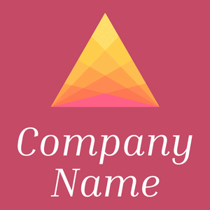 Triangle logo on a Cabaret background - Abstracto