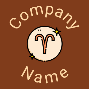Aries logo on a Russet background - Abstracto