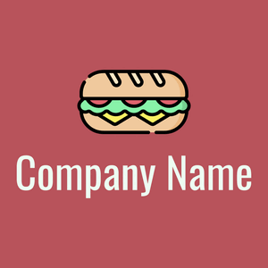 Sandwich on a Blush background - Alimentos & Bebidas