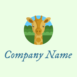 Giraffe on a Honeydew background - Tiere & Haustiere