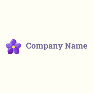 African violet logo on a Ivory background - Milieu & Ecologie