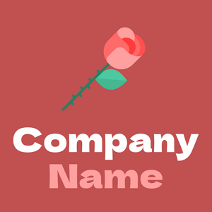 Rose logo on a Sunset background - Computer