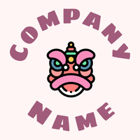 Lion dance on a Snow background - Arte & Entretenimiento