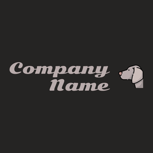 Weimaraner logo on a Bokara Grey background - Animals & Pets