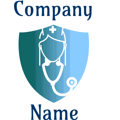 Logotipo enfermera heráldica - Medical & Farmacia Logotipo