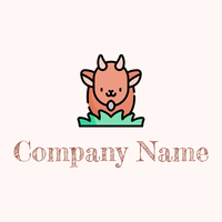 Goat logo on a Snow background - Dieren/huisdieren