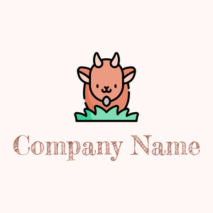 Goat logo on a Snow background - Dieren/huisdieren